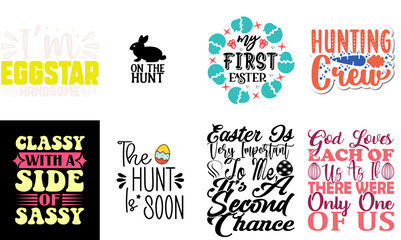 Vibrant Easter and Holiday Invitation Collection Vector Illustration for Logo, Greeting Card, Infographic