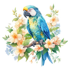 parrot on branch