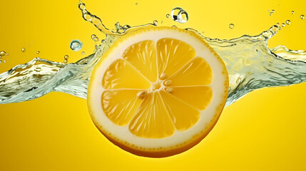 Lemon 3d rendering modern pattern background