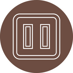 Pause Line Filled Icon