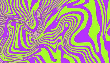 Obraz premium Abstract trippy psychedelic background with melting and distorting lines.
