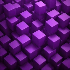 Abstract Purple cubes background