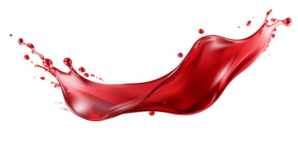Vibrant Red Drops of Wine on Transparent Surface - Macro of Shiny, Fresh Liquid - Abstract Beauty in Motion and Reflection