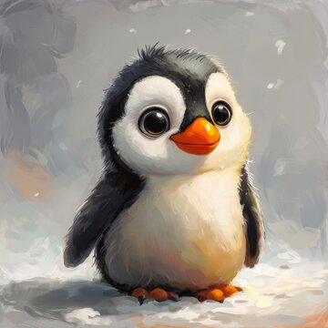 Cute Penguin Character. Trandy!