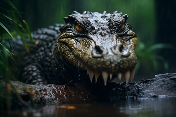 Obraz premium Closeup of a crocodile