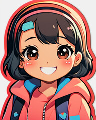 Happy children's stickers