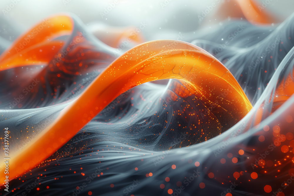 Poster dynamic lines intersecting and converging in a visually captivating display. generative ai.