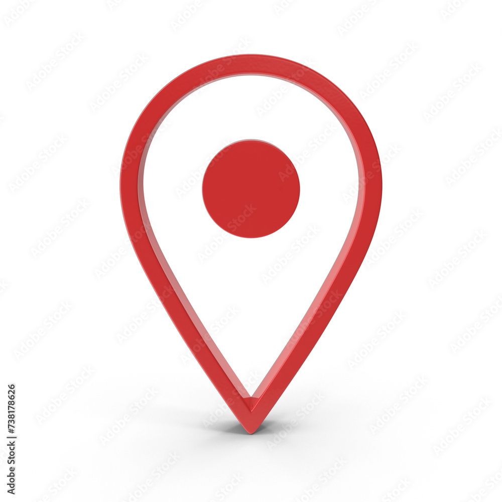 Poster 3d rendering realistic png location map pin gps pointer markers gps location symbol, maps and naviga