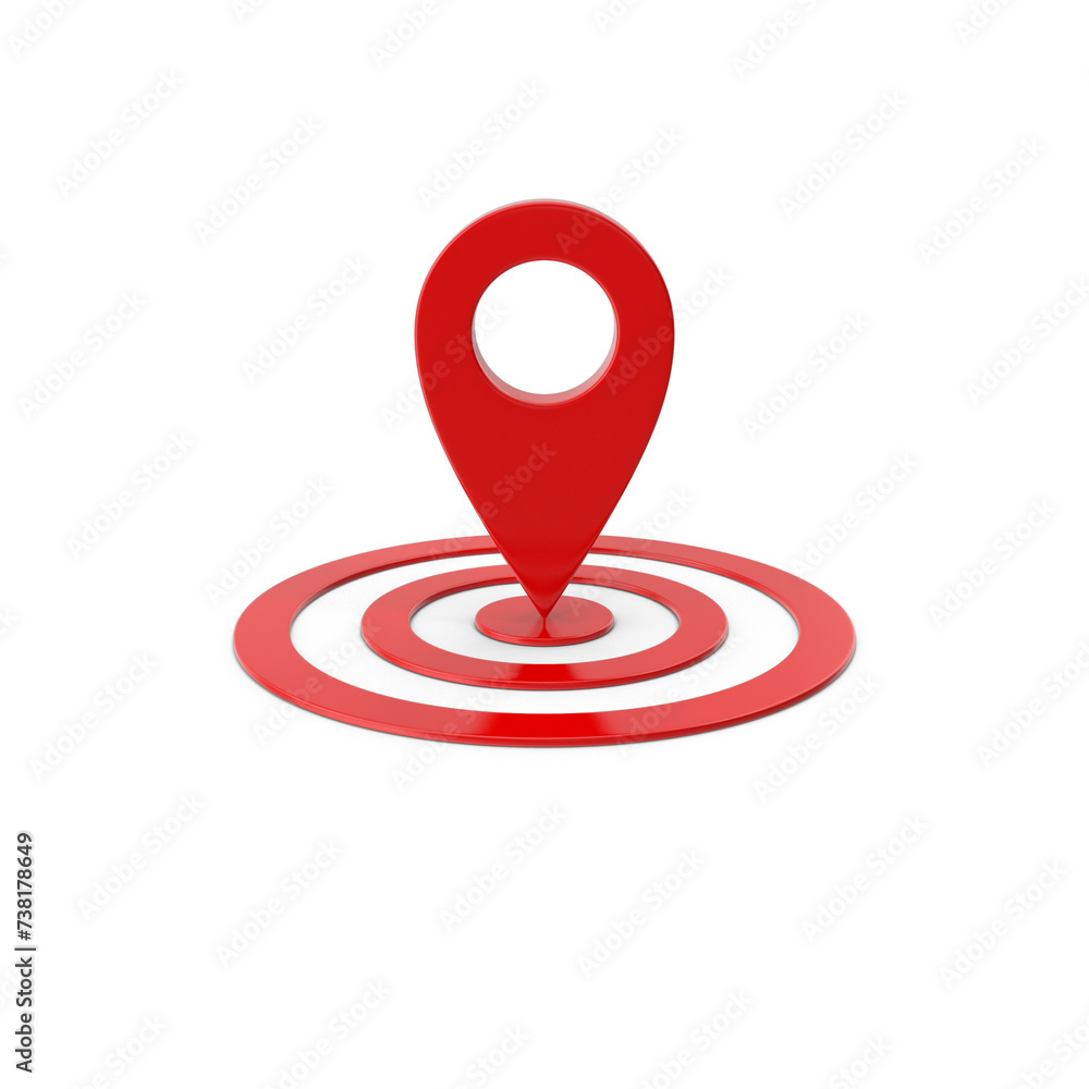 Poster 3d rendering realistic png location map pin gps pointer markers gps location symbol, maps and naviga