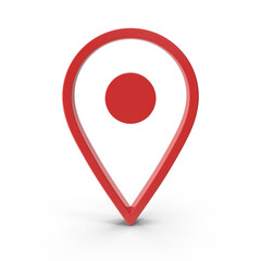 3D Rendering Realistic PNG Location map pin GPS pointer markers GPS location symbol, maps and navigation apps, red geolocation markers, placemark icons, cartography, and traveler interest symbols