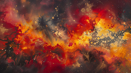 Majestic Cosmic Swirl Amidst Asteroid Belt in Space - obrazy, fototapety, plakaty