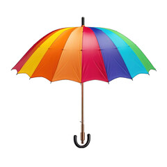 a colorful Rainbow umbrella png / transparent