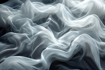 Obraz premium Translucent veils stacked in layers, revealing concealed depths. Generative Ai.