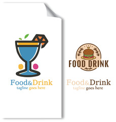 SipSavor: Elegant Food and Drink Logos