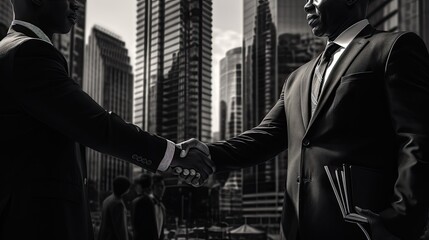 business shaking hands