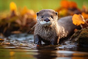 Obraz premium Closeup of a sea otter