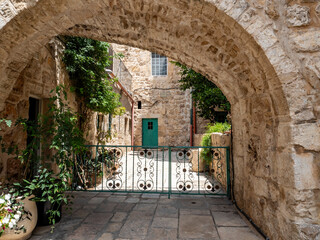 Monastery of the Holy Cross in Jerusalem, entrance to the old castle