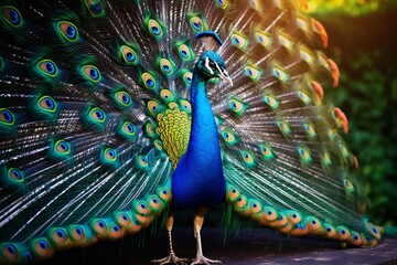 Obraz premium Closeup of a peacock