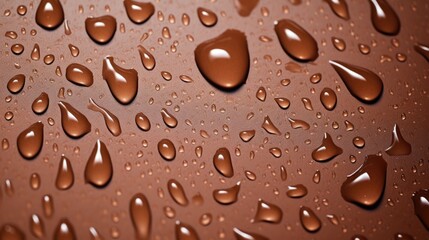 The background of raindrops is in Bronze color.
