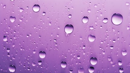 The background of raindrops is in Lavender color.
