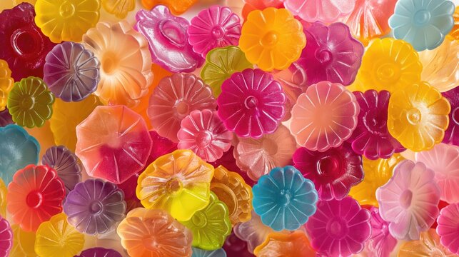 Background of colorful jelly candies