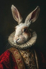 Portrait of a medieval rabbit 