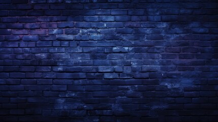 The background of the brick wall is in Indigo color.