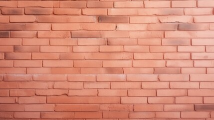 The background of the brick wall is in Peach color.