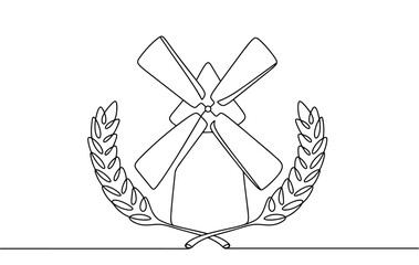 Mill. Spikelets. Flour