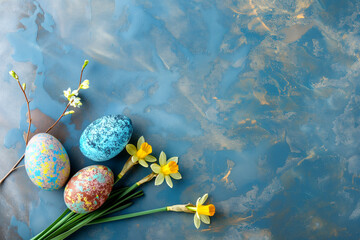 Colorful collection of easter eggs collection. 