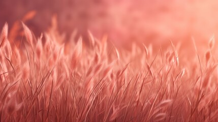 The background of the grass is in Copper Rose color.