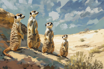 A family of meerkat