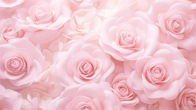 A group of rose, in soft style for background