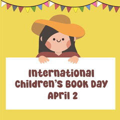 vector graphic of International Children’s Book Day ideal for International Children’s Book Day celebration.