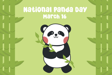 vector graphic of National Panda Day ideal for National Panda Day celebration.