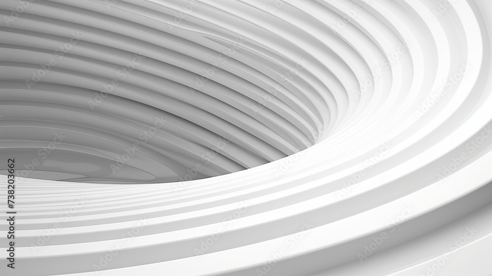 Poster abstract futuristic architecture circular concentric background. wave outdoor structures. minimal fu