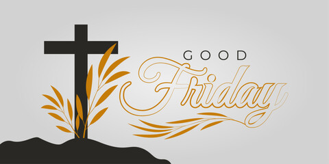good friday background with crosses
