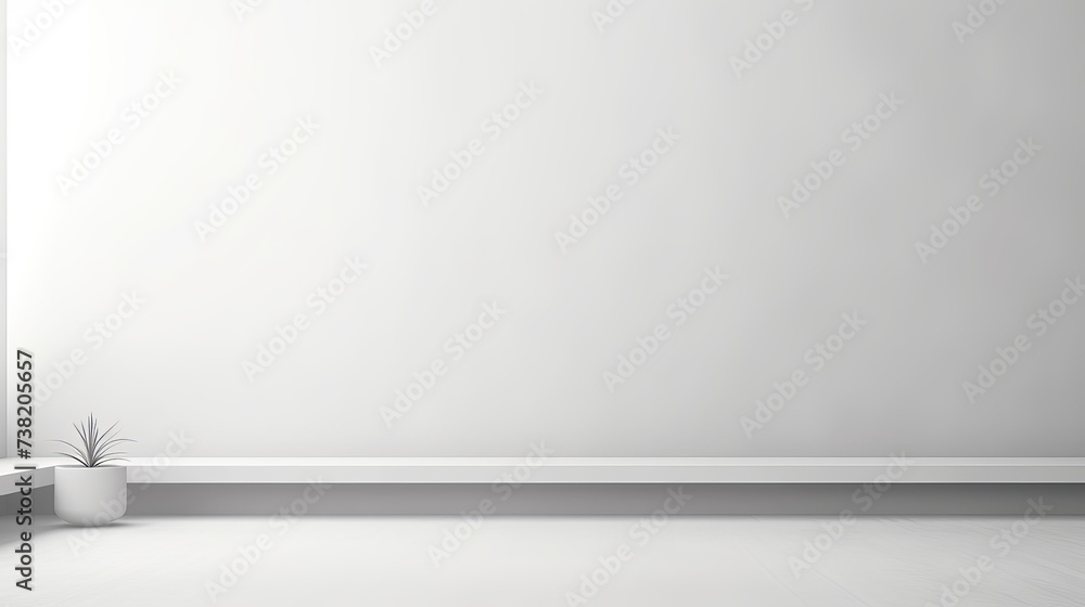 Poster abstract white studio background for product presentation. empty room with shadows of window. displa