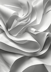 wavy paper sheets in several different shapes