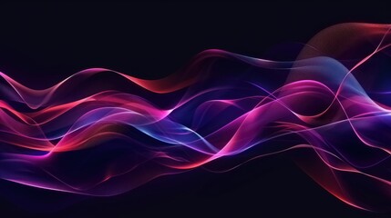 Abstract flowing wavy lines. Colorful dynamic wave