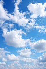 Blue sky with white clouds background © Molang Visual