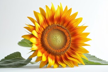 A Single Sunflower in Full Bloom