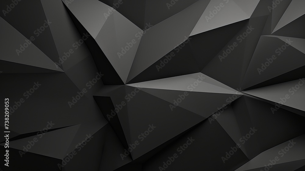 Poster black white dark gray abstract background. geometric pattern shape. line triangle polygon angle. gra