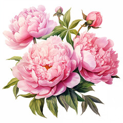 pink peony flowers