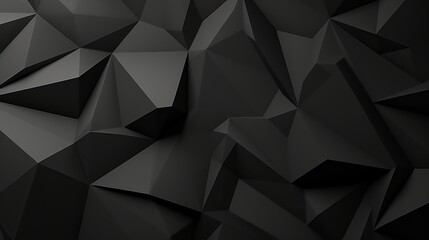 Black white dark gray abstract background. Geometric pattern shape. Line triangle polygon angle. Gradient. Shadow. Matte. 3d effect. Rough grain grungy. Design. Template. Presentation