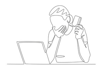 A woman is looking at an ATM balance