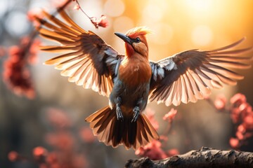 Fototapeta premium Closeup of a woodpecker bird