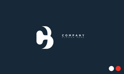  CB Alphabet letters Initials Monogram logo BC, C and B