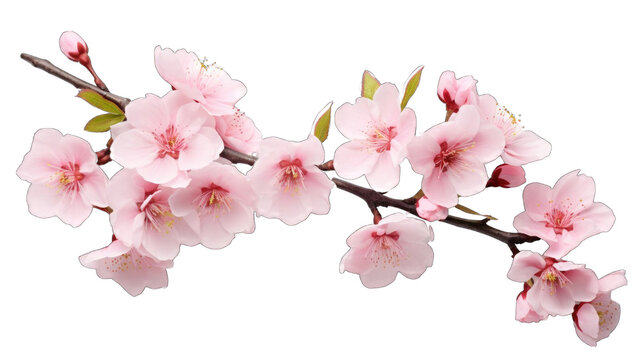 Almond pink spring png / transparent