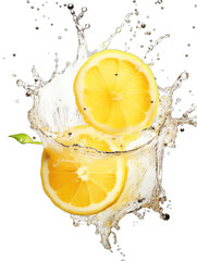 a fresh lemon slice png / transparent